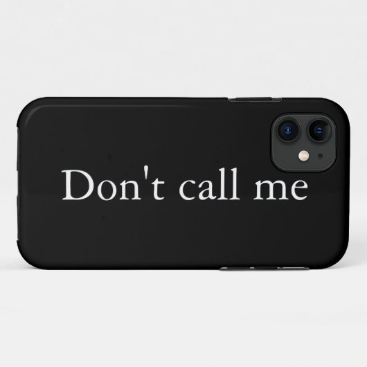 Bel me niet - iPhone case (Achterkant (horizontaal))