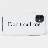 Bel me niet - iPhone case (Achterkant (horizontaal))