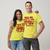 Bel me om je MISTAKES TE FIX T-shirt (Unisex)