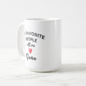Bel me OMA Klassieke Oma Nickname Grootmoeder Koffiemok (Voorkant links)