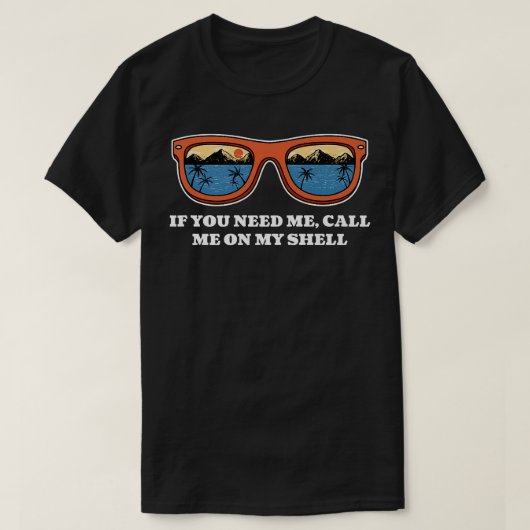 Bel me op mijn Shell Friends Beach Buddy Ocean239  T-shirt (Design voorkant)