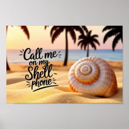 Bel me op mijn Shell-telefoon Poster