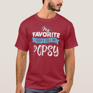 Bel me Popsy voor mannen Pap Fathers Day Gift T-shirt
