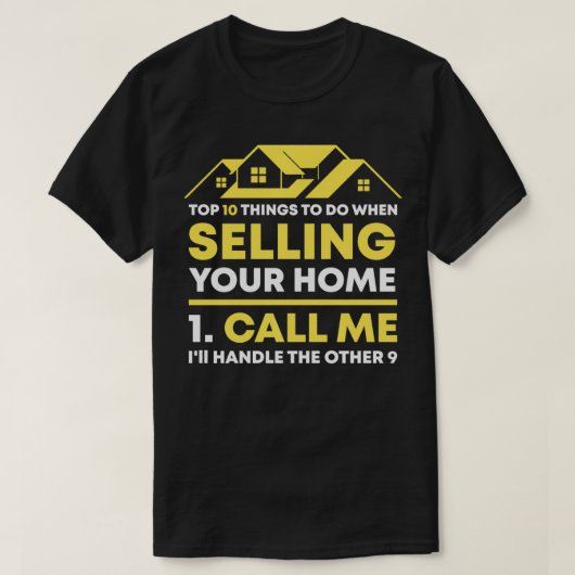 Bel me Real Estate Agent Gift Funny Realtor Inves T-shirt (Design voorkant)