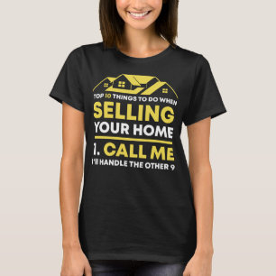 Bel me Real Estate Agent Gift Funny Realtor Inves T-shirt