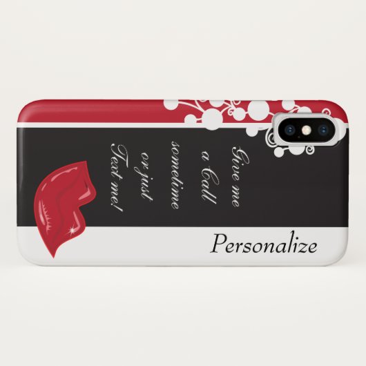 Bel me soms - grappig Case-Mate iPhone case (Achterkant (horizontaal))