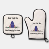 Bel me statistisch geïnlindeerde knolcurve ovenwant & pannenlap set (Voorkant)