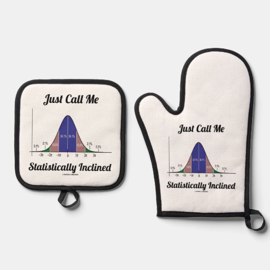 Bel me statistisch geïnlindeerde knolcurve ovenwant & pannenlap set (Voorkant)