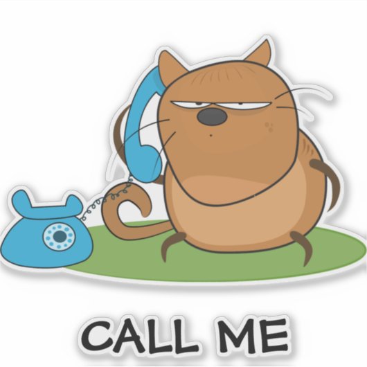 Bel Me Sticker (Voorkant)