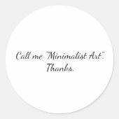 Bel me Sticker (Voorkant)