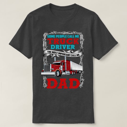 Bel me Truck Driver of Pa T-shirt (Design voorkant)