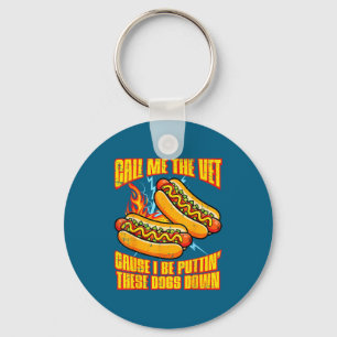 Bel me vet hot dog grappige uitdrukking meme bootl sleutelhanger
