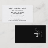 Bel me via de linecard contactkaartje (Voorkant / Achterkant)