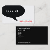 Bel me visitekaartje (Voorkant / Achterkant)