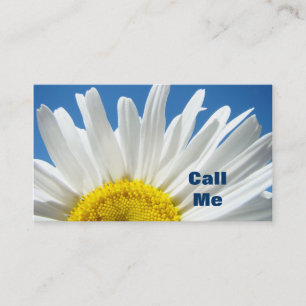 Bel me Visitekaartjes aangepaste Daisy Flowers