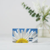 Bel me Visitekaartjes aangepaste Daisy Flowers (Staand voorkant)