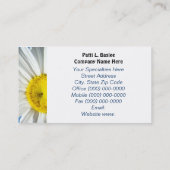 Bel me Visitekaartjes aangepaste Daisy Flowers (Achterkant)
