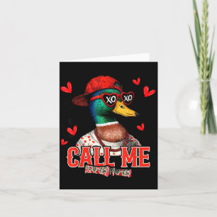 Bel Me Wilde Eend Jagen Fijne Valentijnsdag Bedankkaart