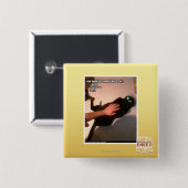 Bel MIB Vierkante Button 5,1 Cm (Voorkant /achterkant)