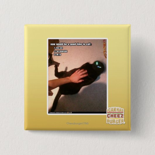 Bel MIB Vierkante Button 5,1 Cm (Voorkant)