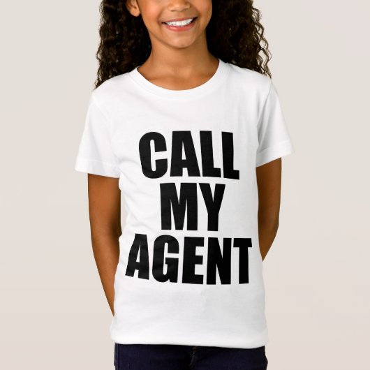 bel mijn agent t-shirt (Voorkant)