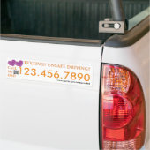 Bel mijn vader - Sms'en naar Safedriving LifeSaver Bumpersticker (Op Truck)