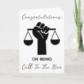 Bel naar de bar met felicitatiekaarten kaart (Voorkant)