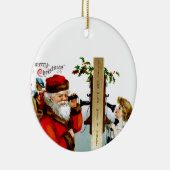 Bel naar de Kerstman Keramisch Ornament (Rechts)