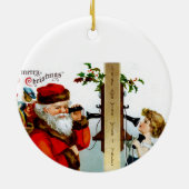 Bel naar de Kerstman Keramisch Ornament (Achterkant)