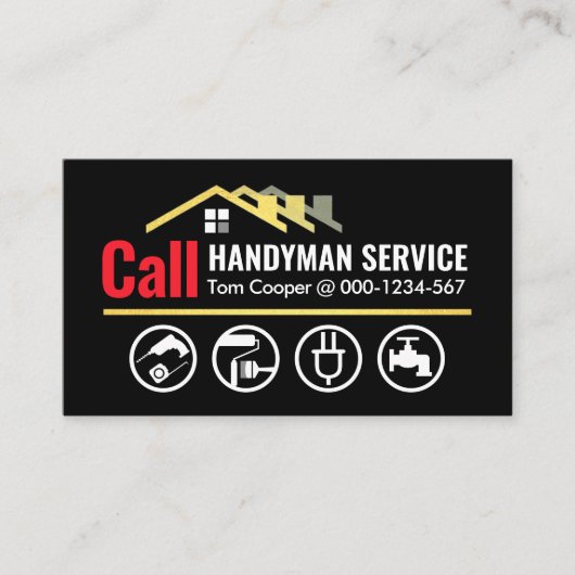Bel naar Home Handyman Services Visitekaartje (Voorkant)