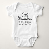 Bel oma Funny Baby Romper (Voorkant)