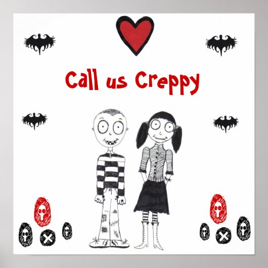 Bel ons Creepy Poster (Voorkant)