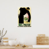 BEL PAESE FORMAGGIO Italiaans kaasvoer Poster (Keuken)