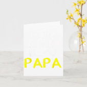 Bel Papa als alle andere Kunst Kaart (Gele Bloem)