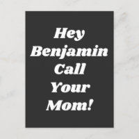 Bel uw mam Quote Funny Gag Gift Personated