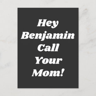 Bel uw mam Quote Funny Gag Gift Personated Briefkaart