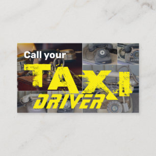 Bel uw professionele taxichauffeur visitekaartje