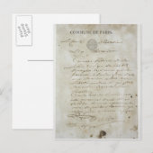 Bel van Maximilien de Robespierre Briefkaart (Voorkant / Achterkant)
