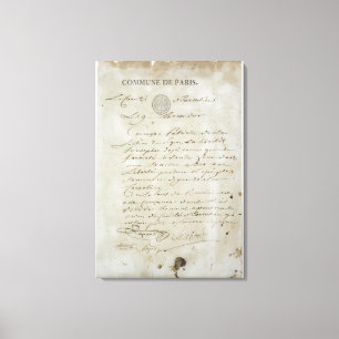 Bel van Maximilien de Robespierre Canvas Afdruk