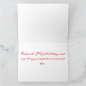 Bela Brown Kerstvreugde Kaart (Binnen)