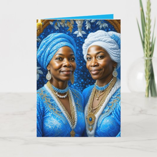 Bela Brown Zusterliefde in het Leven Feestdagen Kaart (Voorkant)