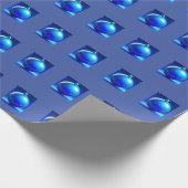 Bela Bruine Blauwe Ballen Cadeaupapier (Hoek)