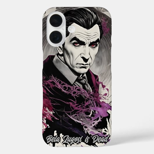 Bela Lugosi iPhone Case – Retro Gothic Chic (Achterkant)