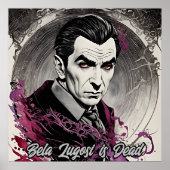 Bela Lugosi is dood - Retro Art Poster (Voorkant)