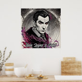 Bela Lugosi is dood - Retro Art Poster (Keuken)