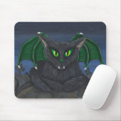 Bela Vampire Cat Gothic Fantasy Art Mousepad Muismat (Met muis)