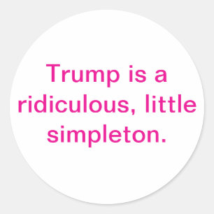 Belachelijke Dwaas Trump Hankamer Artjunkhaus Aw Ronde Sticker