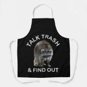 Belachelijke Wasbeer & Wasbeer Kleding Praten Prul Schort (Voorkant)