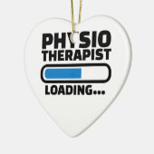 Belading fysiotherapeut keramisch ornament (Links)
