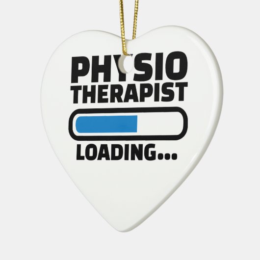 Belading fysiotherapeut keramisch ornament (Links)